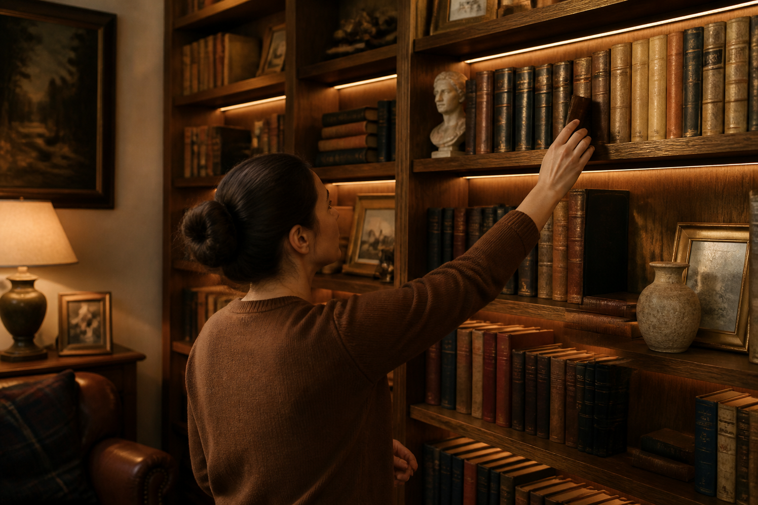 книжный шкаф или библиотека на заказ: пример решения 3